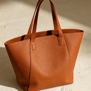Cognac Everyday Leather Tote