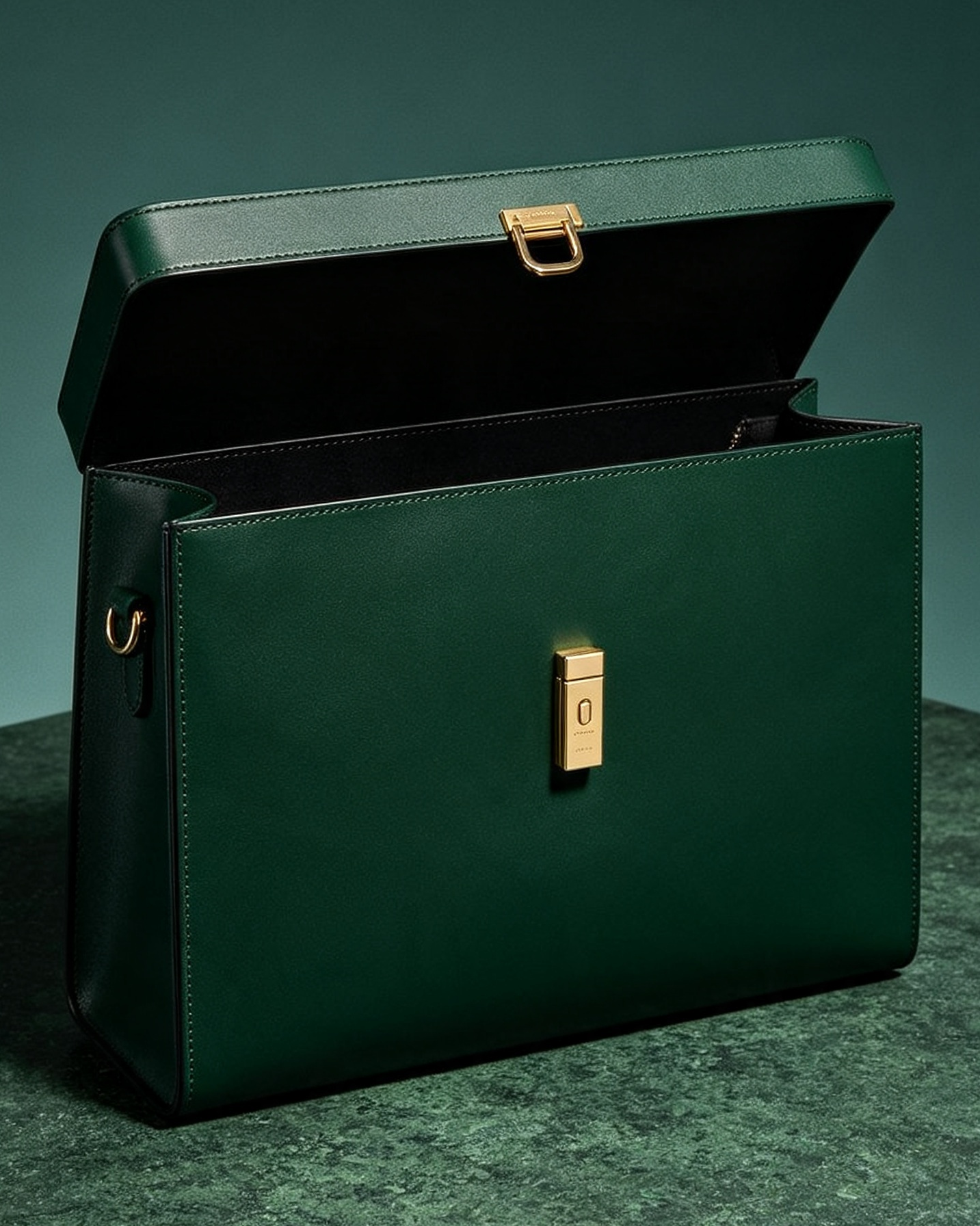 Emerald Structured Executive Briefcase